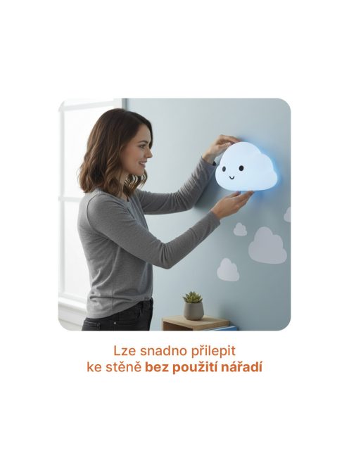 Zopa Szilikon falra szerelhető éjjeli lámpa Cloud