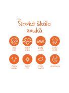 Zopa Szilikon gyermek ébresztőóra éjszakai fénnyel és zenével Dog