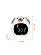 Zopa Szilikon gyermek ébresztőóra éjszakai fénnyel és zenével Dog