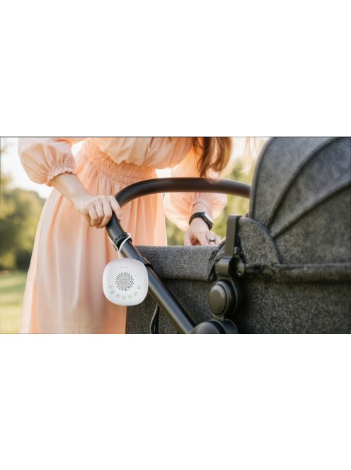 Zopa Prémium hordozható alvásmodul LED-fénnyel, fehér zajjal és hangokkal White