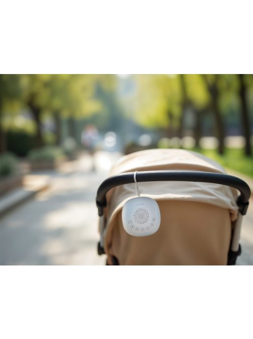 Zopa Prémium hordozható alvásmodul LED-fénnyel, fehér zajjal és hangokkal White