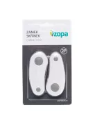 Zopa Szekrényzár 2 db white/grey