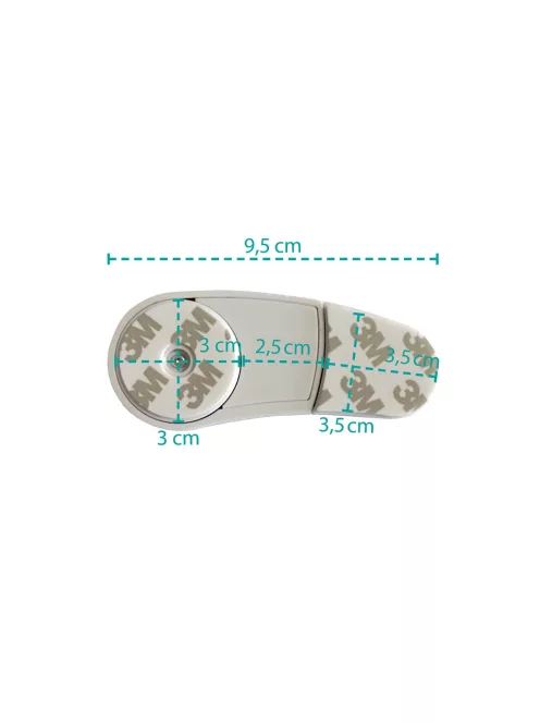 Zopa Szekrényzár 2 db white/grey