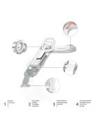 Zopa Lépcsős WC szűkítő, galambszürke Dove Grey