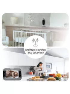 Zopa Static digitális videós bébiőr, szürke Grey