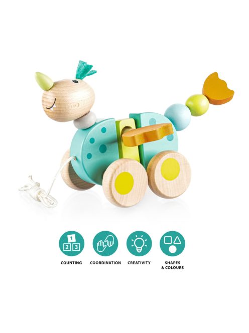 Zopa Fa húzható játék - sárkány Dragon