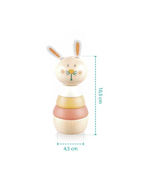 Zopa Fa toronyépítő állatka, nyuszi Rabbit