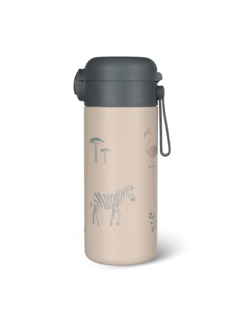 Zopa 350 ml-es termosz szívószállal és szilikon fogantyúval, szafari Safari