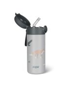Zopa 350 ml-es termosz szívószállal és szilikon fogantyúval, hegyvidék Mountains