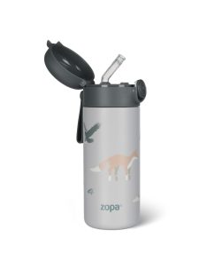   Zopa 350 ml-es termosz szívószállal és szilikon fogantyúval, hegyvidék Mountains