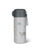 Zopa 350 ml-es termosz szívószállal és szilikon fogantyúval, hegyvidék Mountains