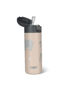 Zopa 400 ml-es termosz szívószállal, szafari Safari