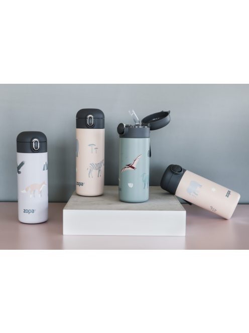 Zopa 400 ml-es termosz szívószállal, szafari Safari