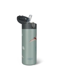 Zopa 400 ml-es termosz szívószállal, dínó Dino