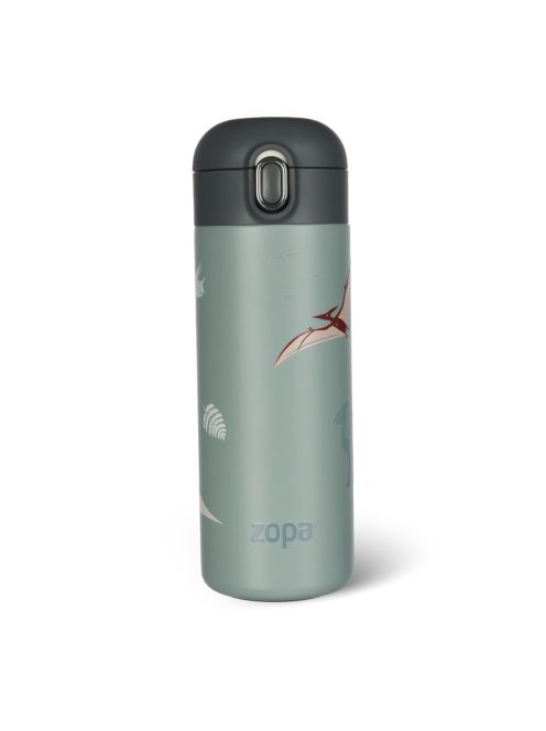 Zopa 400 ml-es termosz szívószállal, dínó Dino