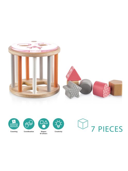 Zopa Fa formabedobó henger - pink Pink