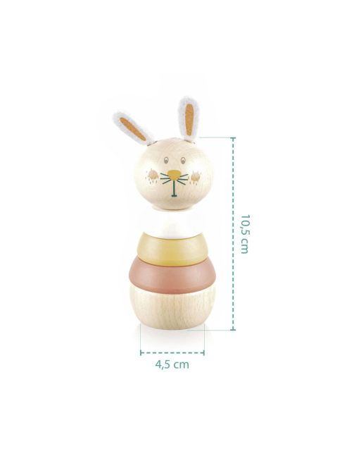 Zopa Fa toronyépítő állatka - mackó Bear