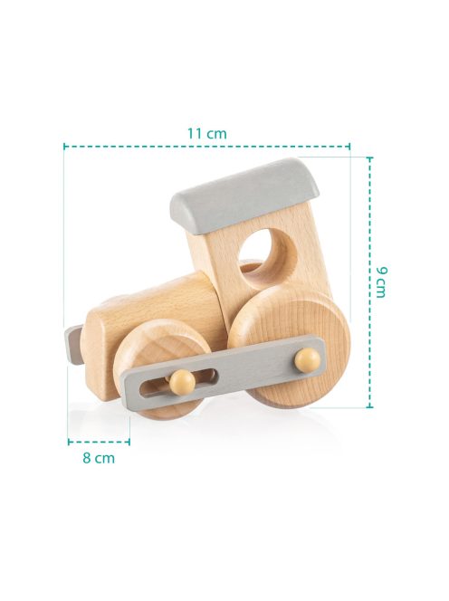 Zopa Fa mozdony - szürke Grey