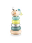 Zopa Fa egyszarvú toronyépítő karikák - kék Blue