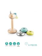 Zopa Fa egyszarvú toronyépítő karikák - kék Blue