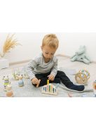 Zopa Fa egyszarvú toronyépítő karikák - kék Blue