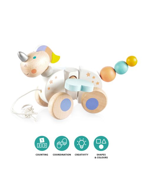 Zopa Fa húzható játék - unikornis Unicorn