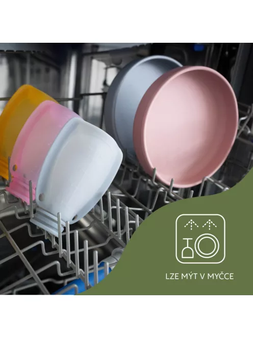 Zopa Szilikon tányér - rózsaszín Old Pink