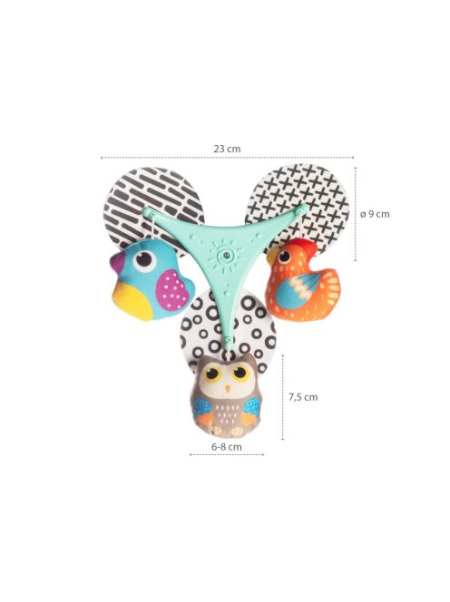 Zopa Multifunkciós zenélő forgó 3in1 Birds