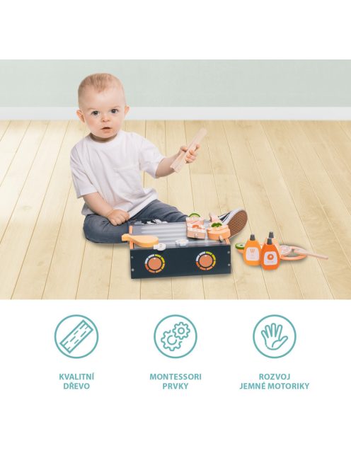 Zopa Fa BBQ grill készlet Gril