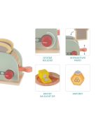 Zopa Fa kenyérpirító készlet Wood