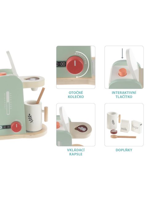 Zopa Fa kávéfőző készlet Wood