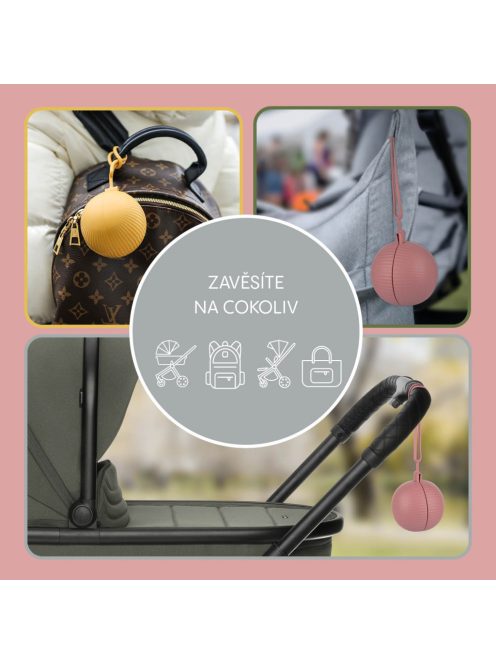 Zopa Zárható szilikon cumitartó tok - fenyőzöld Forest green