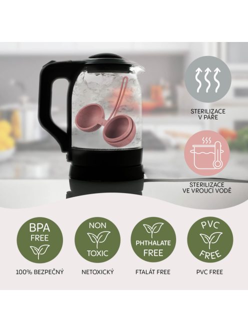 Zopa Zárható szilikon cumitartó tok - rózsaszín Old Pink