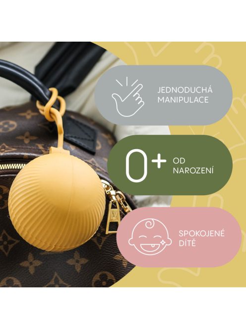 Zopa Zárható szilikon cumitartó tok - galambszürke Dove Grey