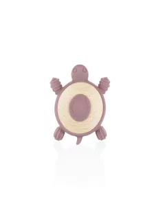 Zopa Szilikon-fa rágóka Teknős - rózsaszín Old Pink
