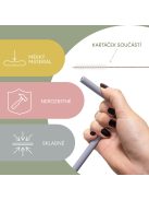 Zopa Szilikon szívószál 4 db - mustársárga Mustard Yellow