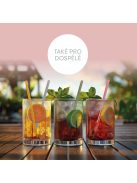 Zopa Szilikon szívószál 4 db - mustársárga Mustard Yellow