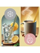 Zopa Szilikon szívószál 4 db - rózsaszín Old Pink