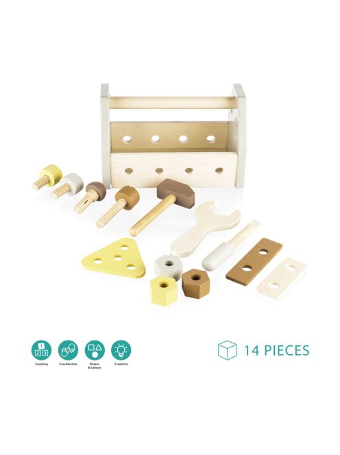 Zopa Fa szerszámos láda - barna Brown