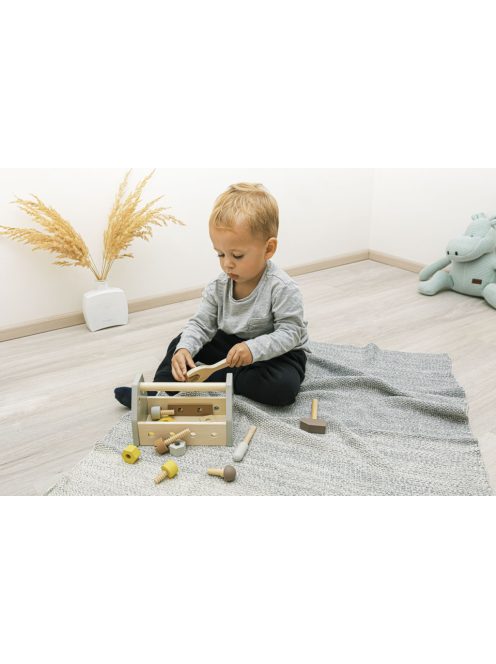 Zopa Fa szerszámos láda - barna Brown