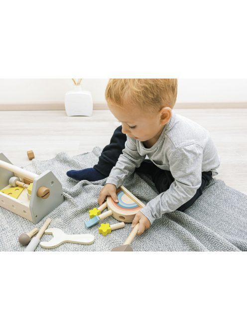 Zopa Fa szerszámos láda - barna Brown