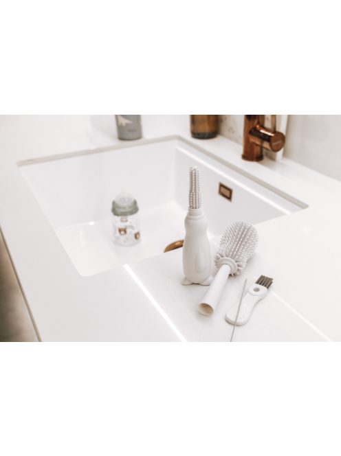 Zopa Szilikon palacktisztító kefe 3az1-ben Light Grey
