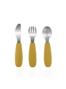 Zopa Szilikon gyerek evőeszköz - mustársárga Mustard Yellow