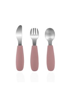 Zopa Szilikon gyerek evőeszköz - rózsaszín Old Pink