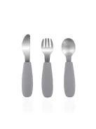 Zopa Szilikon gyerek evőeszköz - galambszürke Dove Grey