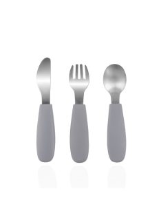 Zopa Szilikon gyerek evőeszköz - galambszürke Dove Grey