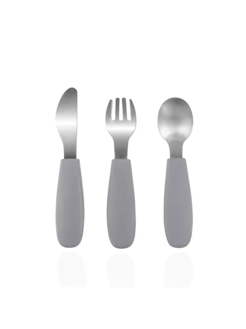 Zopa Szilikon gyerek evőeszköz - galambszürke Dove Grey