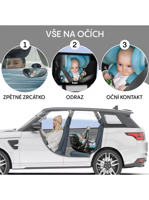 Zopa Kis visszapillantó tükör DELUXE Black