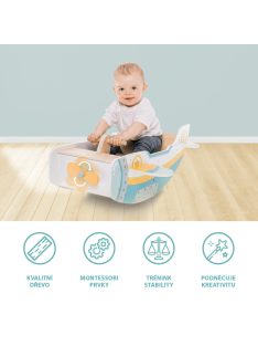 Zopa Fa Montessori hintázó repülő Wood