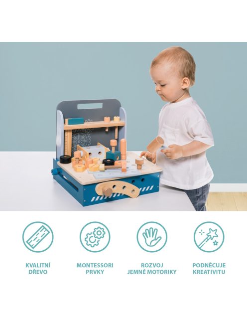 Zopa Fa összecsukható munkapad Wood